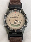 Vtg Timex Expedition Watch Men 39mm Black Green Analog Digital New Battery