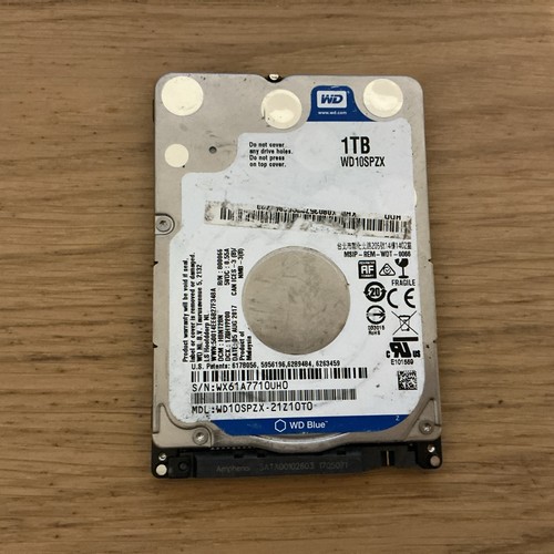 WD Blue WD10SPZX 1TB Festplatte 128Mb 2,5" SATA 6Gbs PC Laptop PS3 PS4 HDD