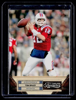 Tom Brady 2011 Timeless Treasures No. 96 Silver #'d 10/99