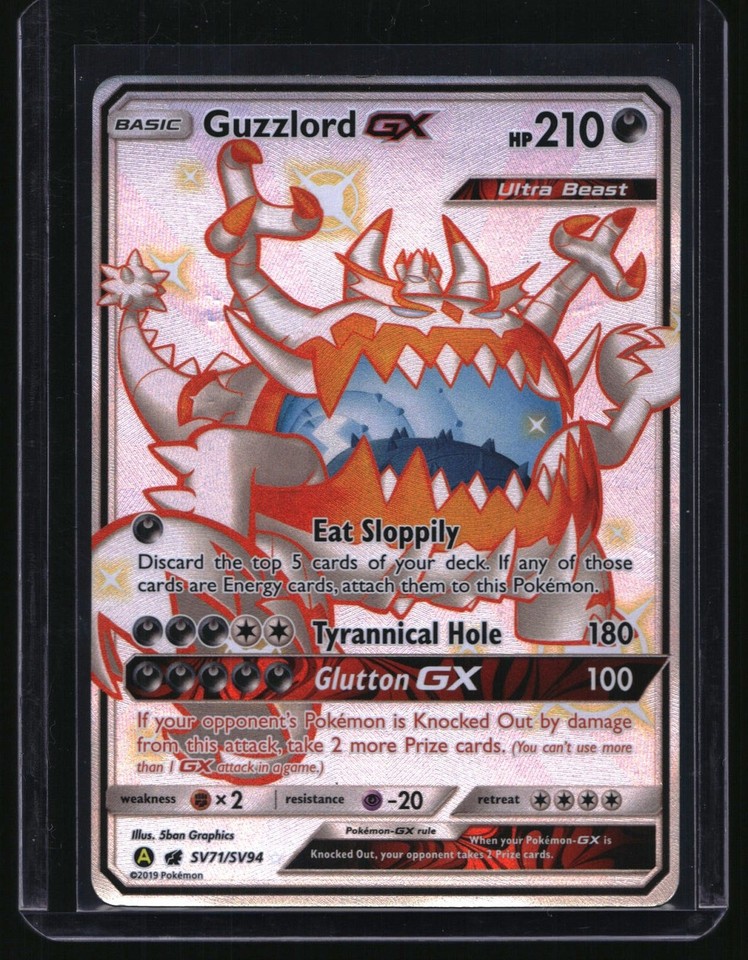 Pokémon Hidden Fates Shiny Vault #SV71/SV94 Guzzlord GX Pokémon Hidden Fates Shiny Vault #SV71/SV94 Guzzlord GX