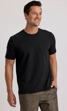 Free Fly Men's  Pocket T-Shirt Crew Neck, Gray Large