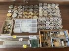 Huge Lot Vintage Antique Elgin Pocket Watch Parts Movement Dial Gears Hands