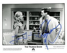 THE TRUMAN SHOW Jim Carrey and Laura Linney autographs, IP signed photo