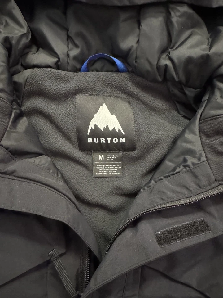 Chaqueta de snowboard Burton Kids Covert 2.0 M 140/64 negra con capucha impermeable Foto 4 de 4