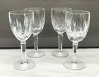 Set of 4 Vintage Waterford Crystal Kildare Claret Wine Glasses 6.5"