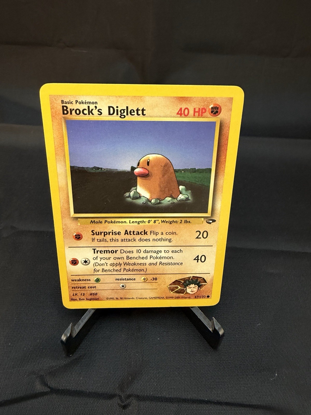 Brock's Diglett - 67/132 - Common WOTC TCG—Gym Challenge Set Pokemon Card