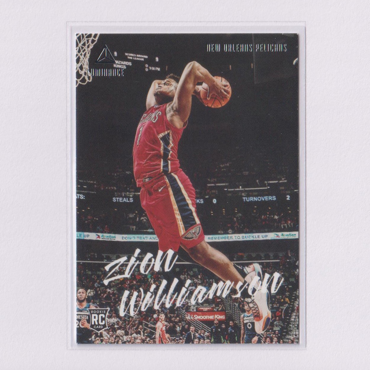 2019-20 Panini Chronicles Luminance #143 Zion Williamson RC Rookie