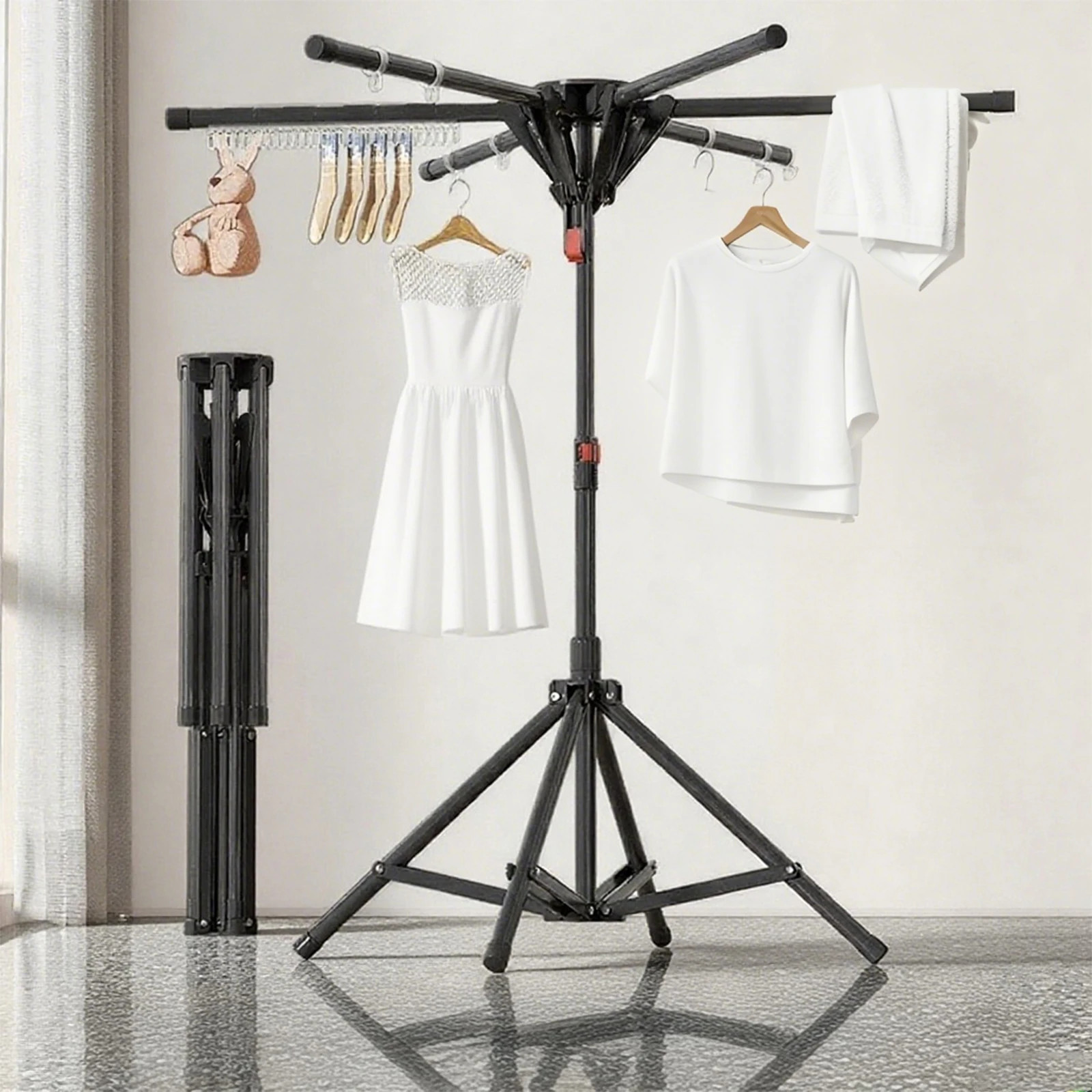 Séchoir à linge intérieur balcon grand étendoir modulable pour appartement