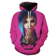League Of Legends Jinx Pink 3D Hoodie