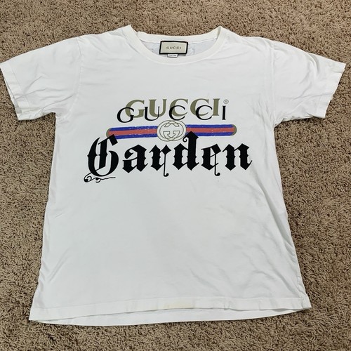 READ! Gucci Garden Washed Logo White T-Shirt with Owl - Made In Italy - READ - Picture 22 of 24