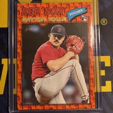 2026 Topps Heritage Payton Tolle ORANGE / 77 SP Parallel Rookie Card Red Sox