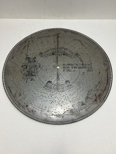 REGINA MUSIC BOX DISC 27" Columbia The Gem of the Ocean / My Country Tis of Thee