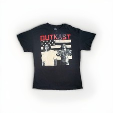 Outkast American Flag Black Graphic T-Shirt XL Rock & Pop Music