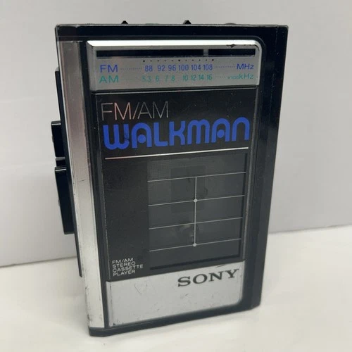 Sony Walkman WM-F41 AM/FM Cassette Player *New Belts* *Cleaned* *Works*
