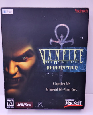 Vampire The Masquerade Redemption For Macintosh Big Box New Sealed