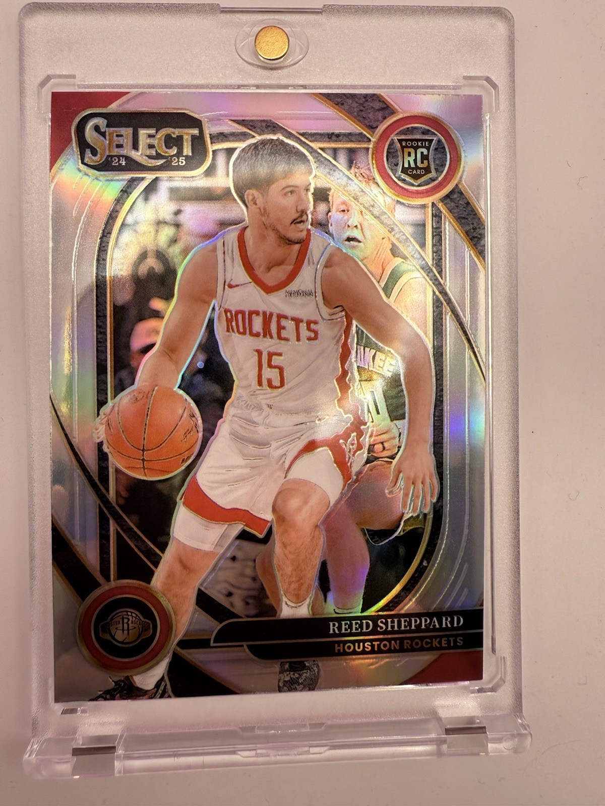 REED SHEPPARD 2024-25 SELECT COURTSIDE ROOKIE SILVER PRIZM #299 RC Rockets