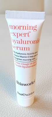 thisworks Morning Expert Hyaluronic Serum mit Vitamin C  15 ml Reisegröße-Neu