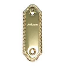 Andersen Whitmore Bright Brass Cover/Logo Plate 2573253