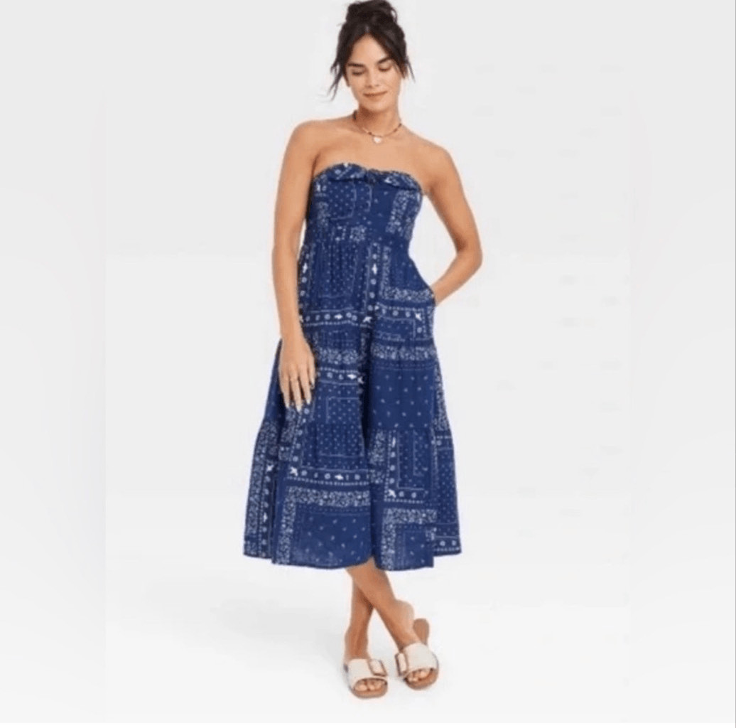 Universal Thread bandana print patchwork floral s… - image 1