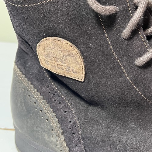 Sorel Greely Suede Wingtip Brogue Comfort Chukka Short Ankle Boots Men Size 13 - Picture 3 of 9