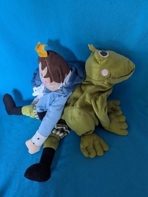 Ikea Prinz und Frosch Kvack zum Wenden Plüschtier Stofftier Kuscheltier