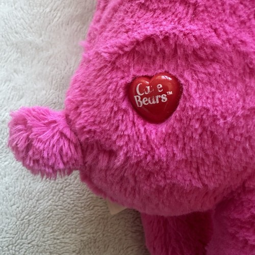 Build A Bear Care Bears Cheer Plush Stuffed Pink Rainbow 18” Heartbeart Sound - Picture 5 of 13