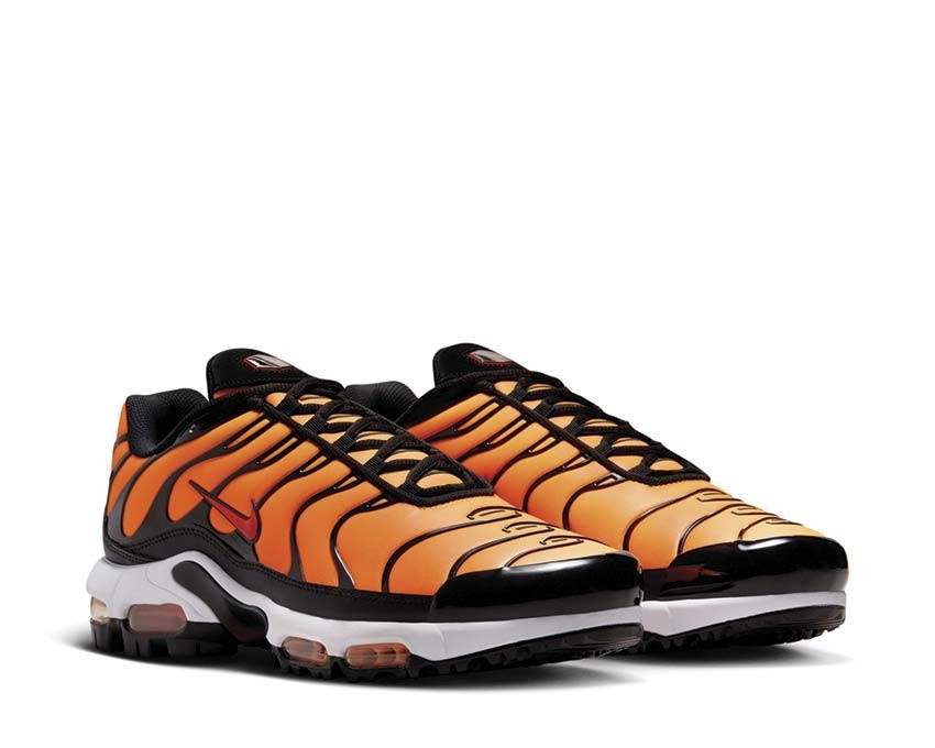 Nike Men's Air Max Plus Golf Shoes, Sunset Orange/Yellow, Size 9.5