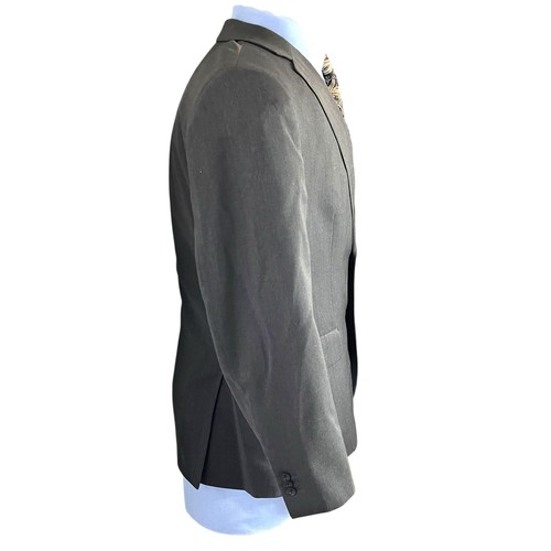 Banana Republic Italia Gris Lana 2 Piezas Traje Chaqueta Talla 42S Pantalones 32x32 120s Lana - Imagen 2 de 23