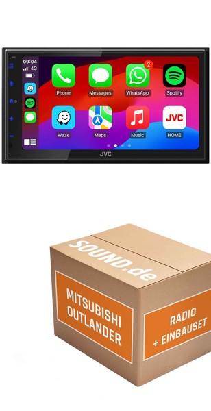 Autoradio JVC KW-M695DBW FüR Mitsubishi Outlander CW0W Carplay Wireless Android-image