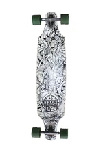 Never Summer Heist Classic Flex Longboard Black White Skull Tree Graphics 40"