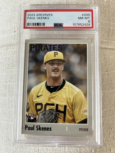 2024 Topps Archives #200 Paul Skenes PSA 8 RC