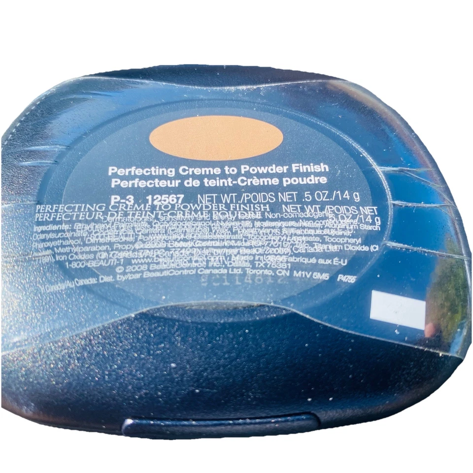 Beauticontrol Perfecting Crème To Powder Finish Compact Shade P-3 12678 Discon  - Image 3 of 3