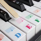 Piano Keyboard Music Note Stickers PVC Colorful for 49/61/76/88 Keys