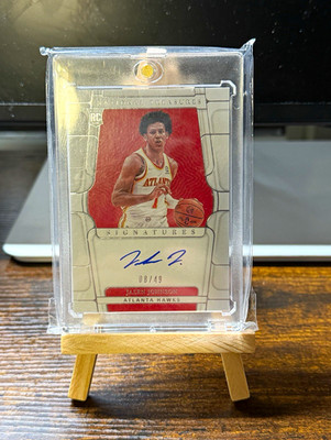 2021-22 Panini National Treasures Jalen Johnson Hawks Bronze RPA #139 /49 RC