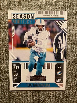 Tua Tagovailoa - 2024 Panini Contenders Football #61 - Miami Dolphins