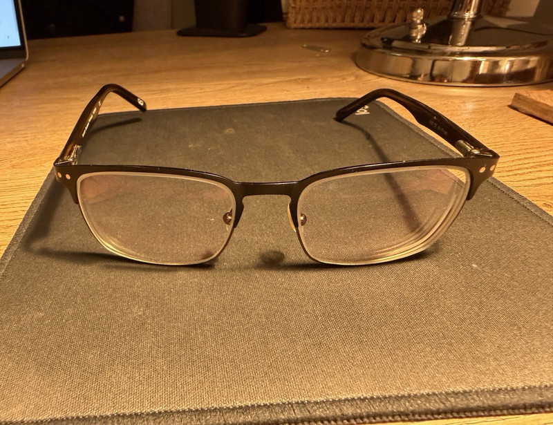 Scott Harris V-27 Brown Vintage Full Rim Eyeglasses Frames 51-17-140