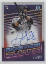 2022 Bowman Rookie of the Year Favorites /150 Gavin Sheets #ROYF-GS Auto RC 10h2
