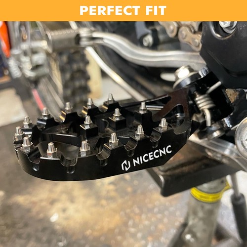 Forged Foot Pegs Footrests Wider Pedal For KTM 125 250 300 350 450 SX XC F 23-25 - Foto 3 di 10