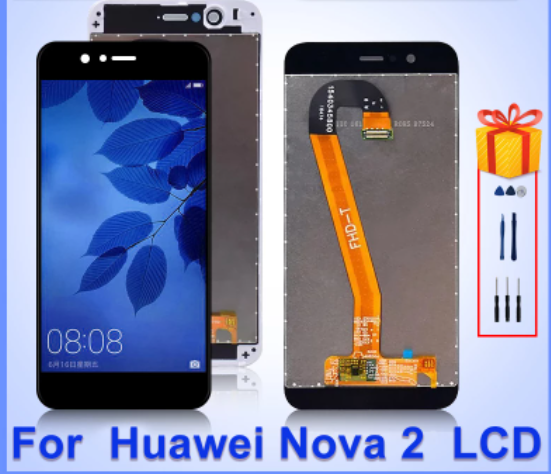 Écran LCD Complet + Vitre Tactile Pour Huawei Nova 2s, Couleur Noir - Neuf