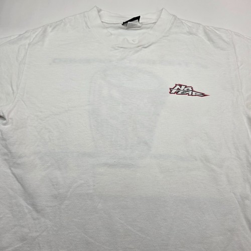 VTG No Fear T Shirt Men Medium Soda Can Whoop Ass Dont Open Stain Y2K READ - Picture 6 of 13