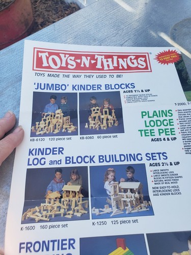 Toy-N-Things 1987 114 piezas juego de construcción Frontier - caja abierta nunca usada - Imagen 4 de 5