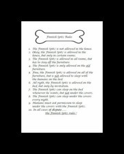* Finnish Spitz Rules - CUSTOM MATTED - Dog A...