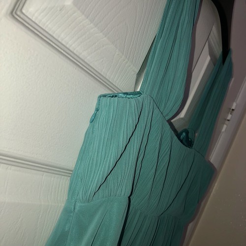 New Womens Nicholas Millington Turquoise Evening Maxi Gown Prom Dress UK 12 - Picture 8 of 8