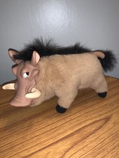 Disney Lion King Pumbaa Plush Toy Mattel Vinyl Head Figure 7  Vintage 1994