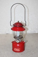 VINTAGE RED COLEMAN MODEL #200 A - 1967 LANTERN SINGLE MANTEL PARTS OR REPAIR