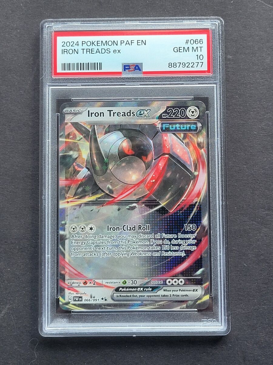 PSA 10 IRON TREADS EX 066/091 - S&V PALDEAN FATES DOUBLE PSA 10 IRON TREADS EX 066/091 - S&V PALDEAN FATES DOUBLE