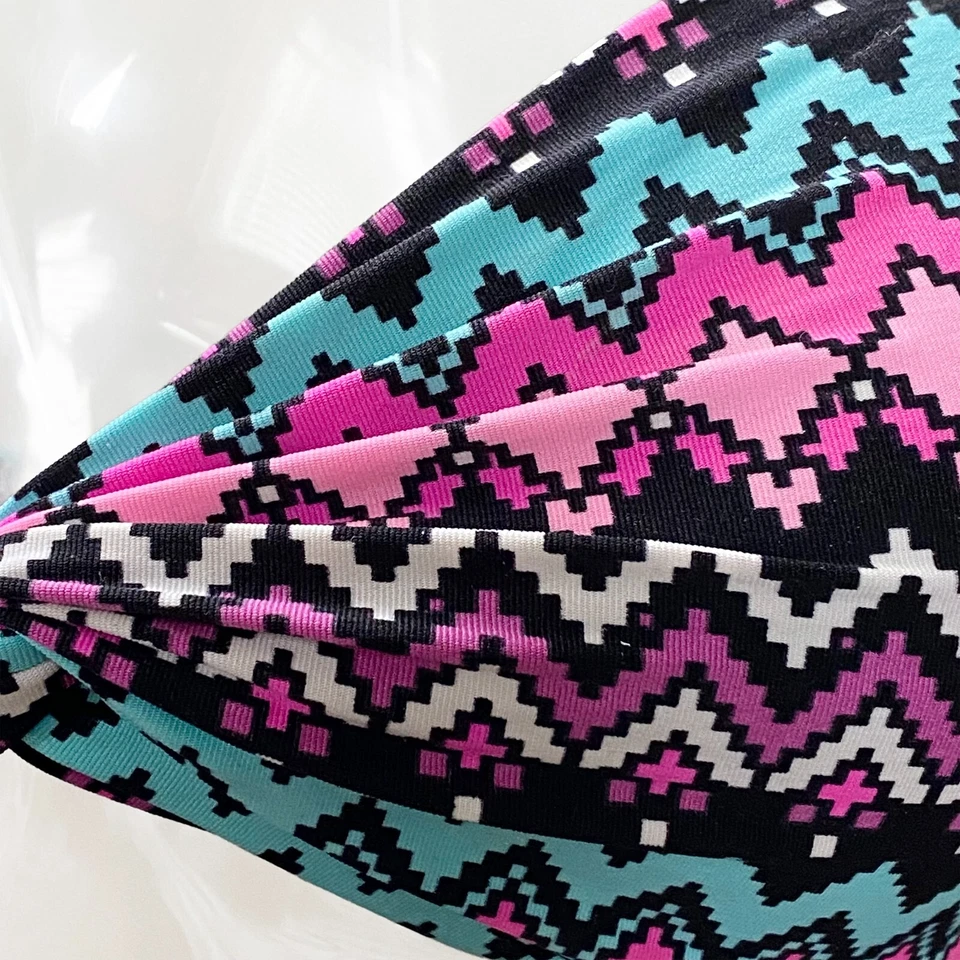 EUC Strapless Aztec Bandeau Bikini Swim Top - Women's Size 8 Atmosphere Swimwear - Image 3 of 3