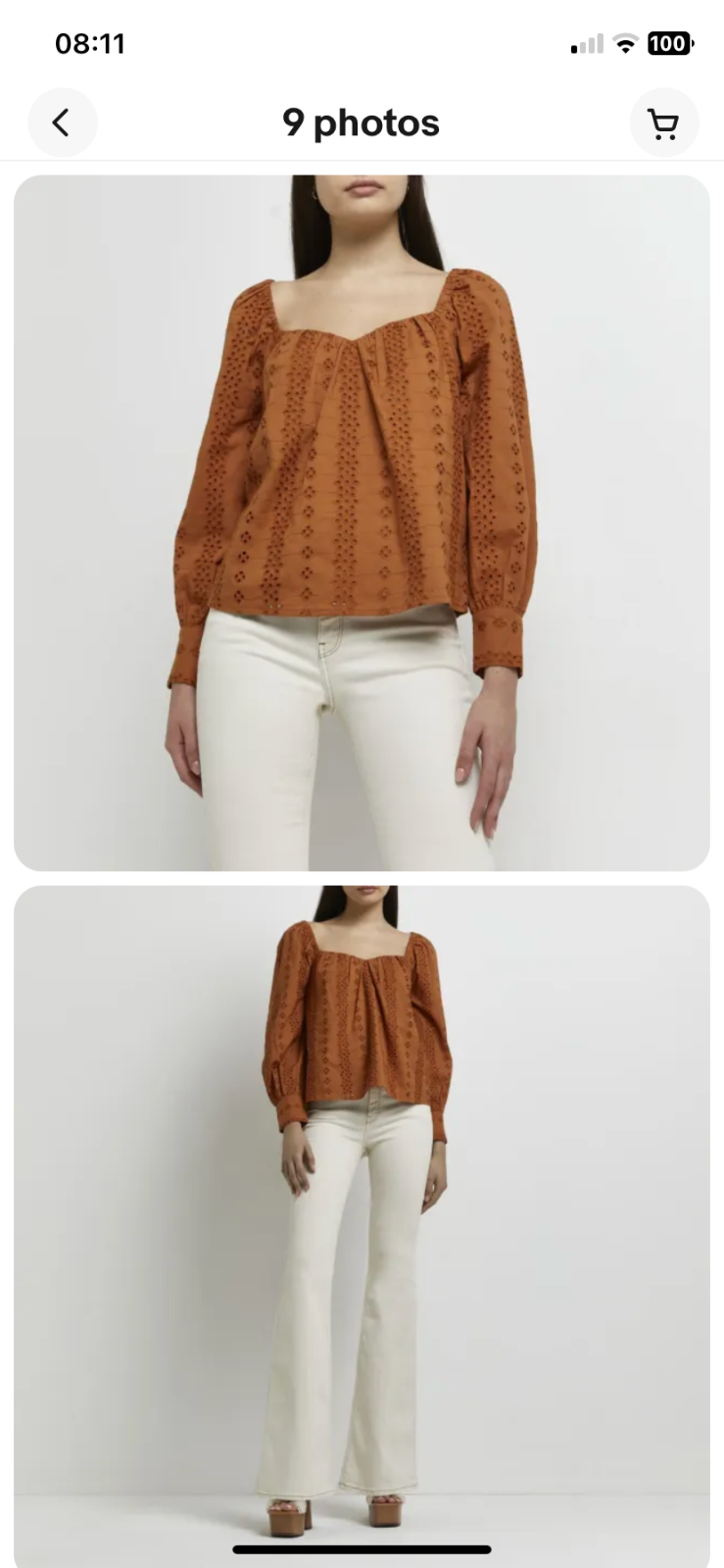 River Island Cotton Blouse / Top size 16 BNWT eBay