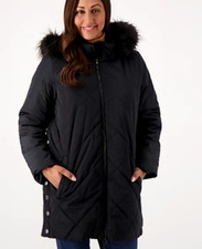 Nuage Faux Fur Lined Quilted Parka A547366 Ew-kl