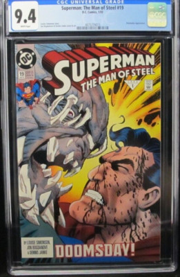 Superman the Man of Steel #19 First Doomsday CGC 9.4 Near Mint DC Comics